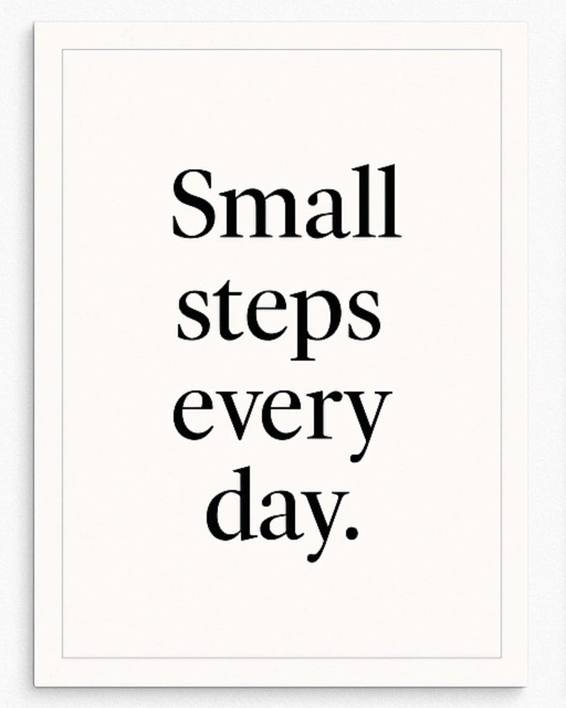 Minimalist Motivational Quote Poster Set of 3 – Black & White Printable ...