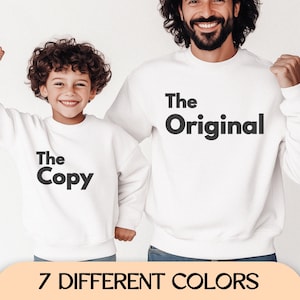 Matching sweater dad and son outfit for new dad appreciation gift family matching sweatshirt daddy and me jumper for toddler and dad hoodie