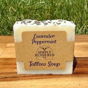 Lavender Peppermint Tallow Soap