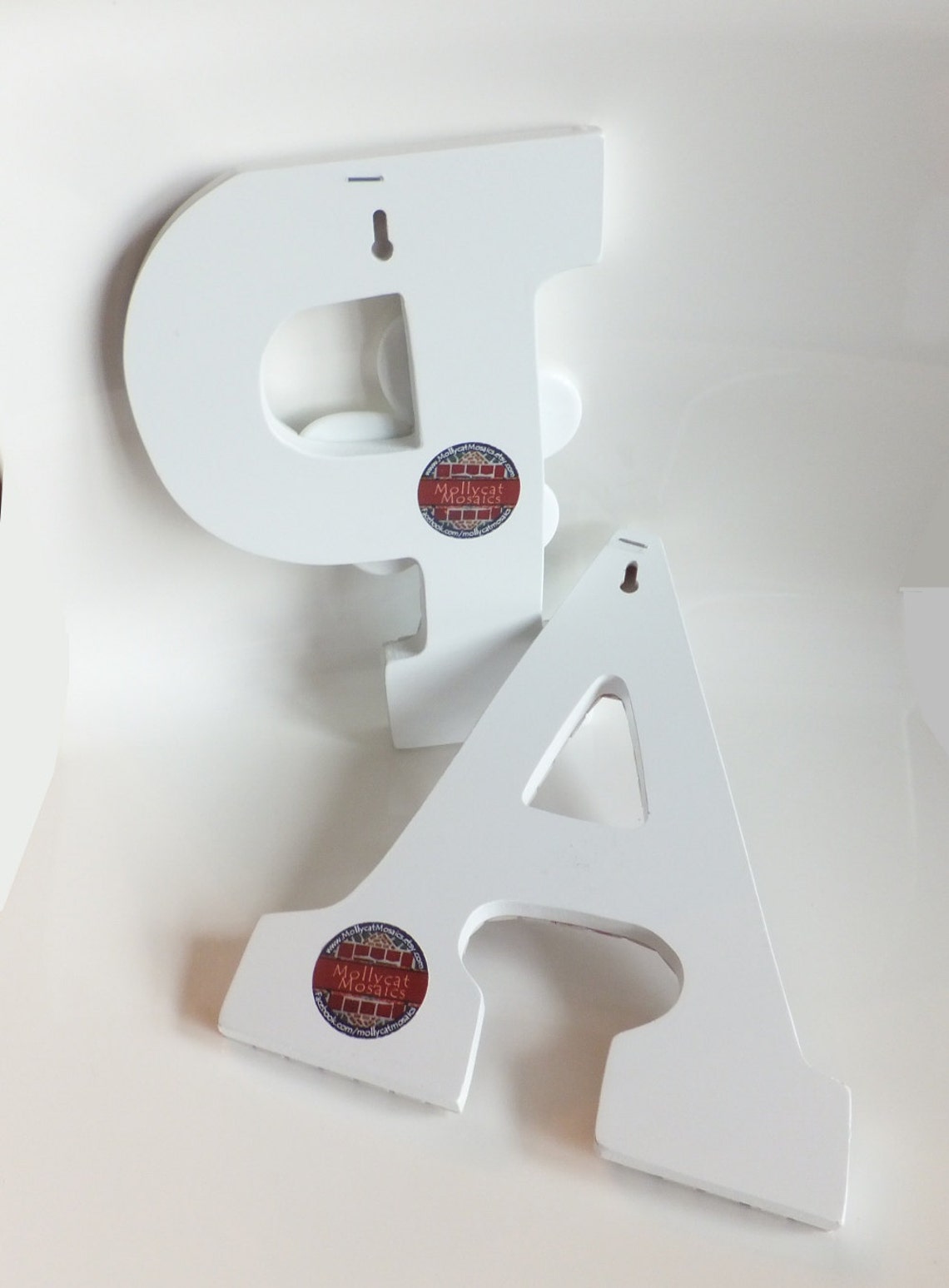 Letter N Mosaic Wall Decor Blue & Orange 9 Sale Etsy