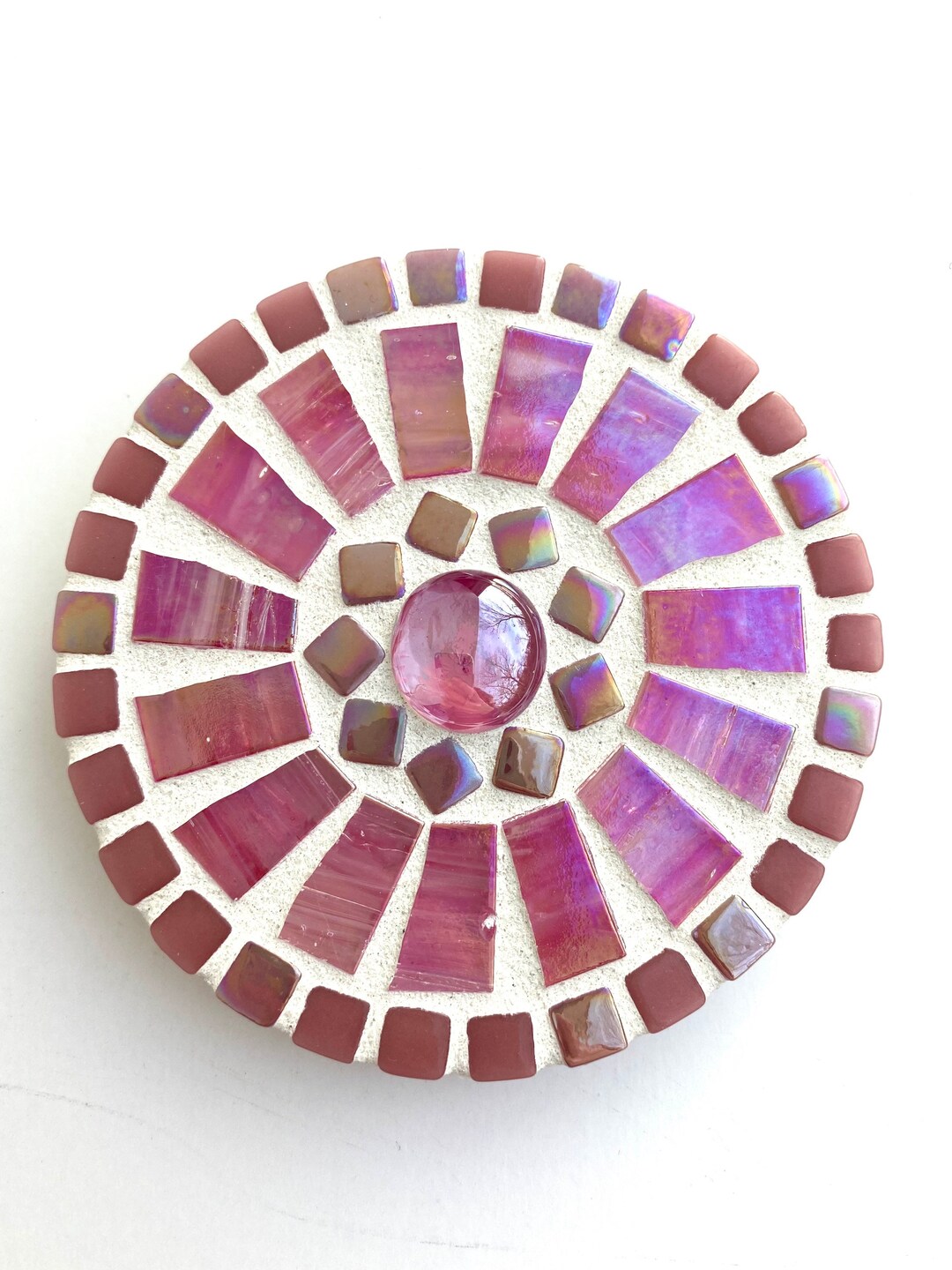 Mauve & Pink Wall Decor Small Wall Art Mosaic Wall Art Etsy
