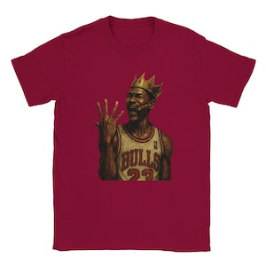 Michael Jordan T-Shirt | Crowned Legend Basketball Tee | Streetwear NBA Shirt for Hoopers & Fans