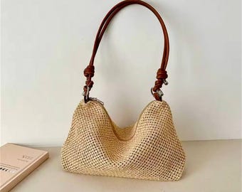 Crochet Tote Bag Handmade Eco Shopper