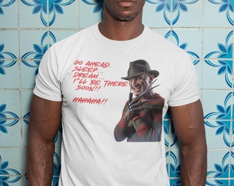 Freddy Krueger-T-shirt: uniseks T-shirt horror, halloweenkostuum