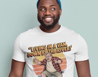 Chris Farley Van Down the River T-Shirt: Funny SNL Comedy Tee
