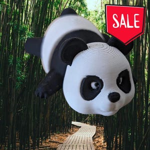 Adorable Articulated Panda Keychain - Eco-Friendly 3D-Printed Fidget Toy & Personalized Gift for Panda Lovers, Kids - Kawaii Collectors