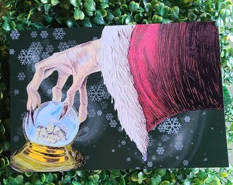 9x6 Art Print | Krampus | Giclee Art Print | Christmas | Yule | Horror Christmas