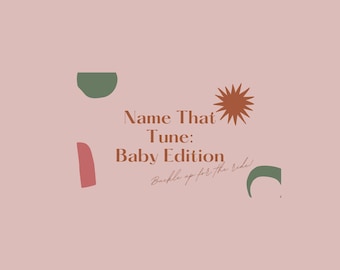 Name That Tune – Baby Shower Game | Editable, Virtual-Friendly & Printable Baby Game