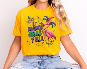 It's Mardi Gras Y'all - Mardi Gras Shirt - Adult Mardi Gras Shirt - New Orleans Tee - Womens Graphic Tee - NOLA Shirt - Fat Tuesday Shirt