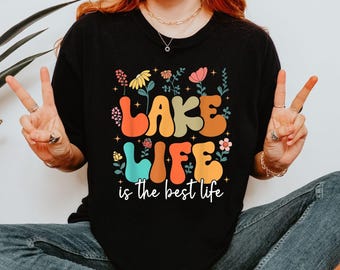 Comfort Colors Lake Life Shirt, Lake Shirt, On The Lake,Gift for Travel Lover, Gift for Adventurer, Vacation Shirt, Lake Fan Tee, Camper Tee