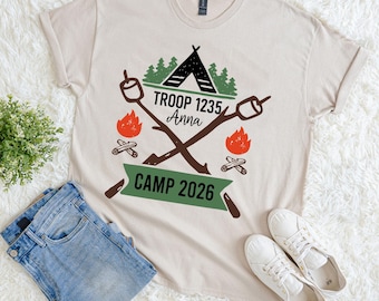 Custom Scout Camp Shirt - Name and Year 2026, Unisex Fit