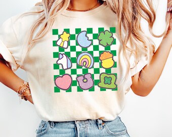 Comfort Colors® Lucky Charm Shirt,Shamrock Rainbow Shirt, St Patricks Day Shirt,St Patricks Shirt,Lucky Shirt,St Patty's Good Luck Shirt