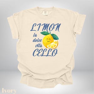 Limoncello Comfort Colors Tee, Refreshing Lemon Graphic Shirt, Italian Summer Shirt, Gift for Lemon Lovers, Italy Vacation Tee,Cocktails Tee