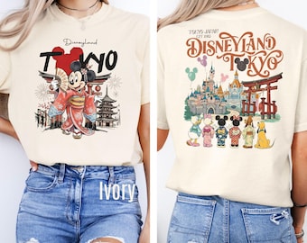 Comfort Colors® Tokyo Disneyland Mickey and Friends Kimono Shirt, Japan Vacation 2026 Girl Trip Shirts, Disney Family Matching Tee