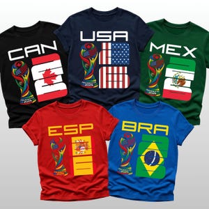 2026 Soccer Fan Shirt, Any Country Flag 26 Tee, Custom Country Code Shirt, International Football Tournament Fan Gift, World Soccer 2026 Tee