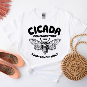 Cicada Shirt 2025 Cicada Reunion Tee Funny Cicada Concert T-shirt Bug Humor Goblincore Insect Tee Shirts Nature Lover Gift Cicada Return Tee