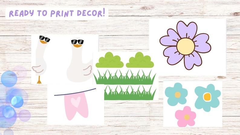 Silly Goose Bulletin Board Kit – Printable Letters + Goose Clipart ...
