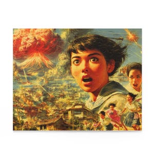 Puzzle (120, 252, 500-Piece) - Japanese Nostalgic Illustration, Showa Era Design, Last Day of Japan, Adult Jigsaw Puzzle, Relaxation Hobby,