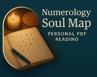 Personalized Numerology Report | Soul Map and Destiny Blueprint | Custom PDF Reading