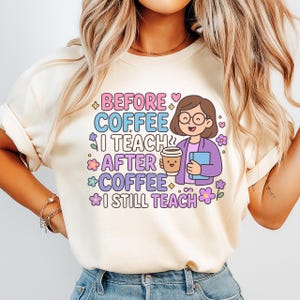 Funny Teacher Coffee Quote PNG: Teach SVG Sublimation Design (Digital Download)