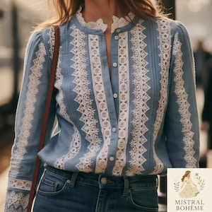 tunisue blouse fluide marque maison 1.2.3. taille 36/38