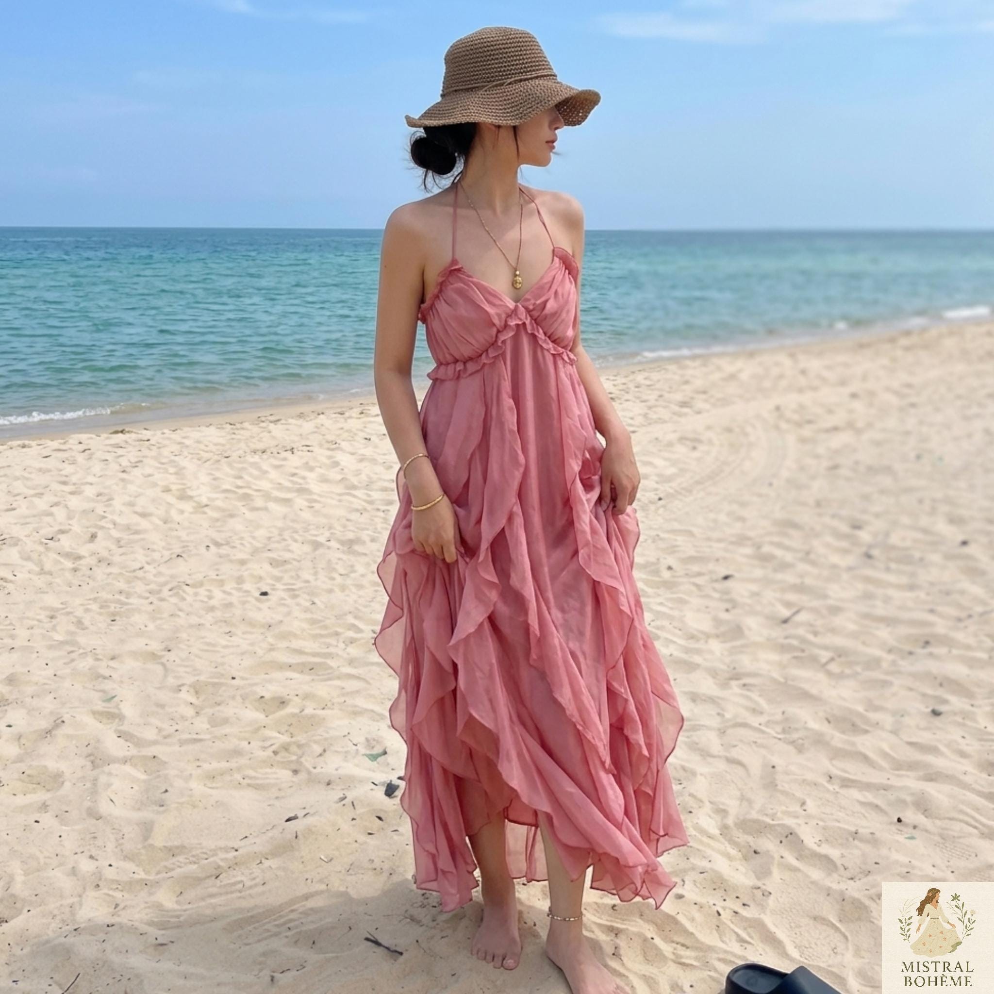 princess polly baby blue dress Boho Maxi Dress Dusty Rose