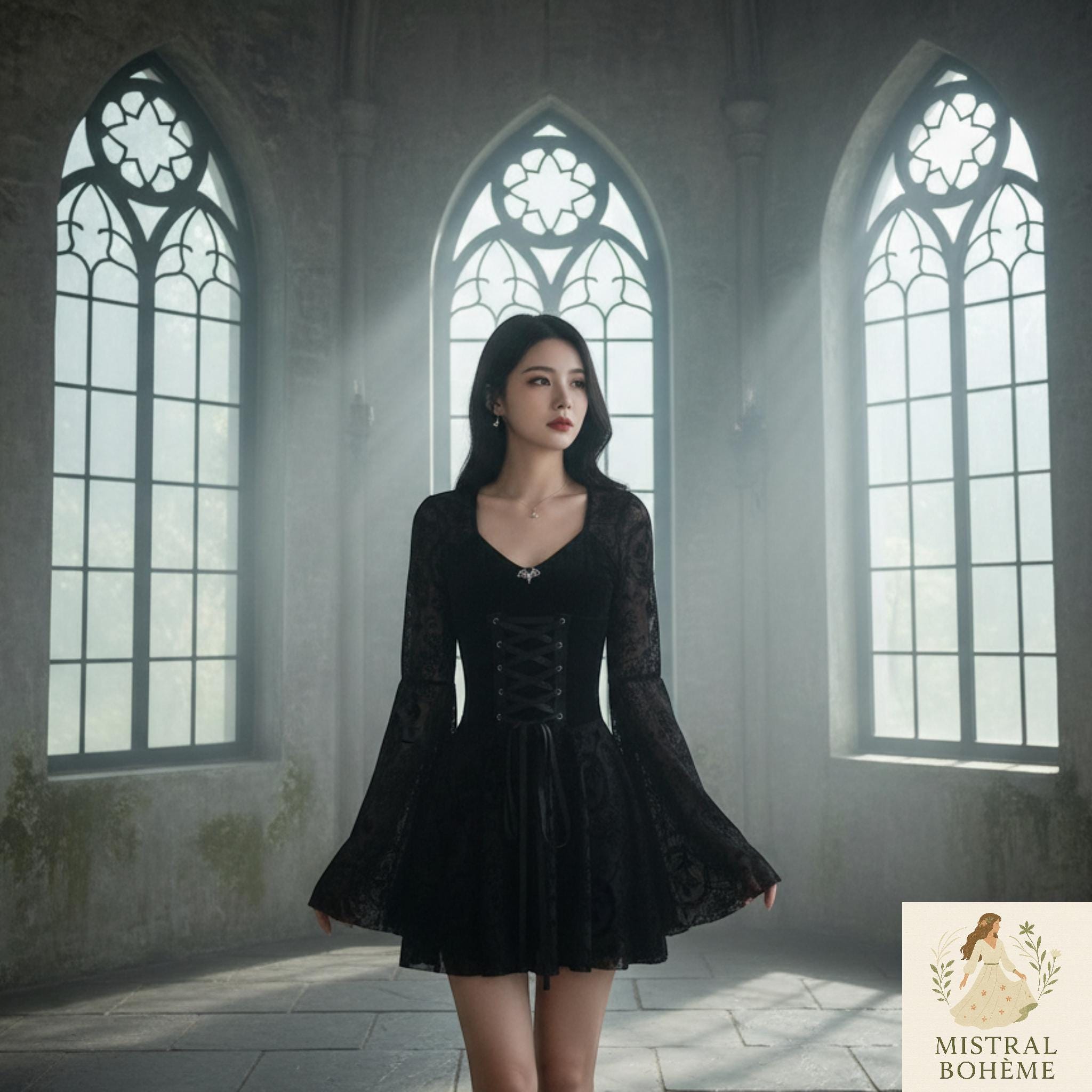 Robe Romantique Rouge Avec Corset - Marithé & François Girbaud - Taille S - Occasion Très Bon état