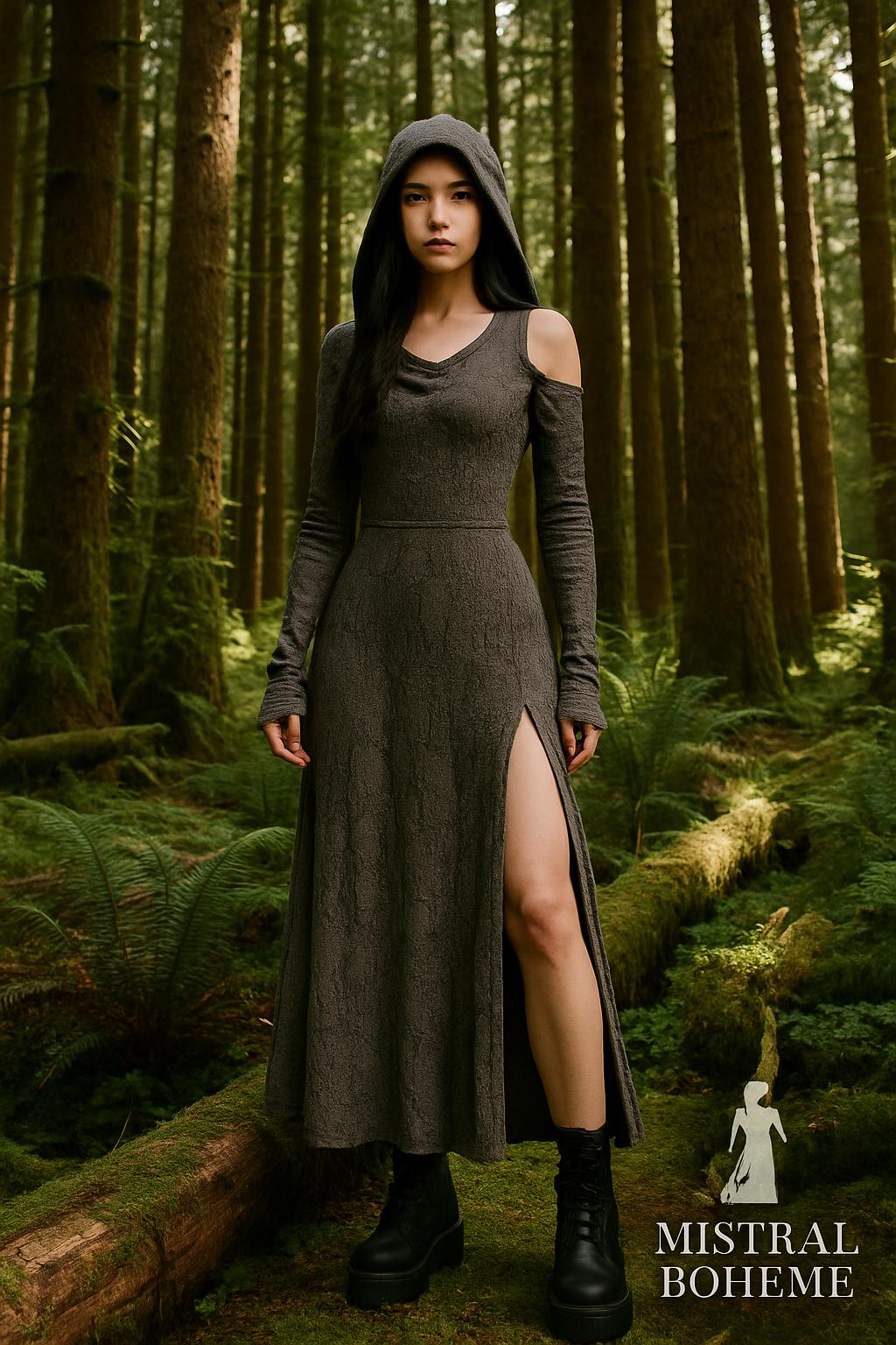 Lumignon ルミニョン LL hooded long dress S Lumignon ルミニョン LL hooded long dress S Amazon.com