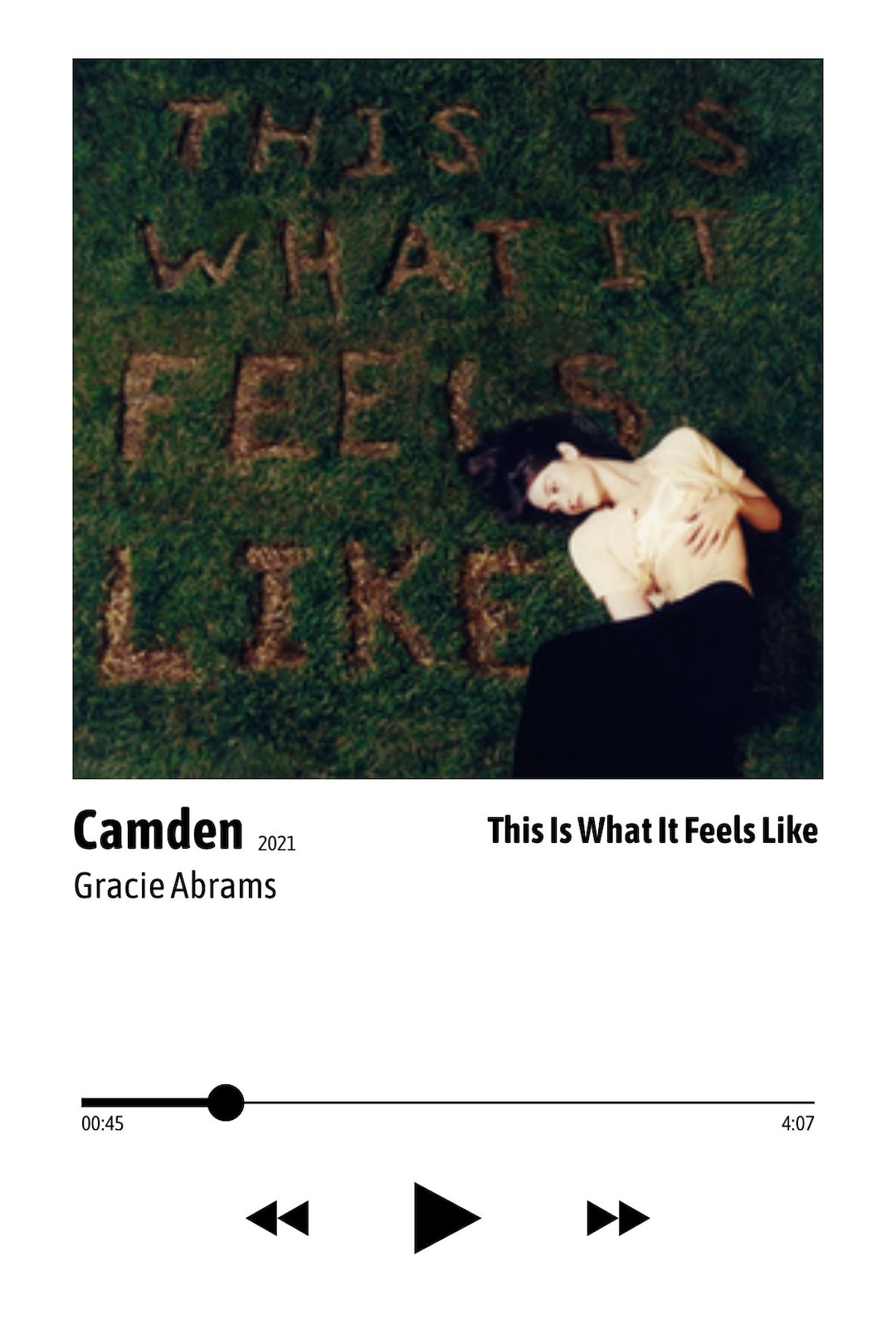 Gracie Abrams Inspired Cover Art! | Coversby13 - Etsy