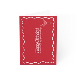 Emotional breakdowns - Bold Red Humorous Design, 1 10 30 50pcs, Sassy Adult Humor Cards, Cheeky Birthday Message, Sarcastic Bday