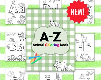 Children's A-Z Animal Coloring Book