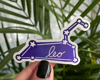 Leo Sticker, Leo Zodiac, Zodiac Signs, Zodiac Gift, Zodiac Stickers, Gift for Him, Gift for Her, Sticker Laptop, Unique gift, gift, sticker