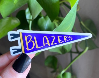 Blazers Pennant Waterproof Vinyl Sticker, Stickers, Stickers Laptop, Stickers for car, Gift For Him, Gift For Her, Jonesboro Arkansas