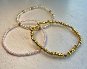 Pinky Pie Gold Bracelet Stack