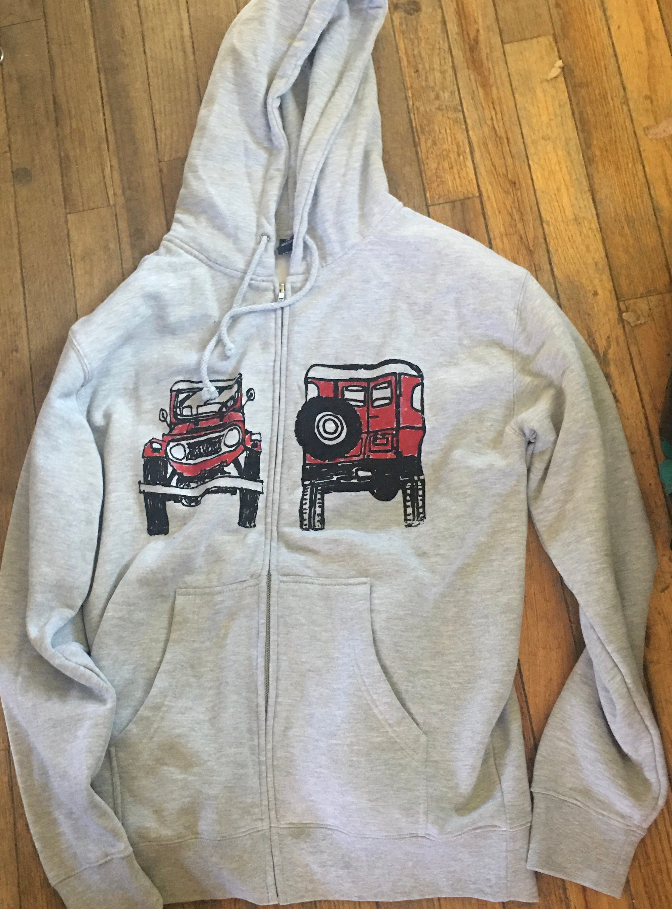 FJ40 Series Land Cruiser LandCruiser Adult Hoodie front zip Etsy