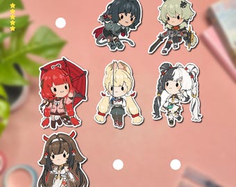 5 Star Physical Cute ZZZ Sticker | Decal Zenless Zone Zero Kawaii Cute Waterproof Sticker Holographic Video Game Stickers Anime Merch Gift