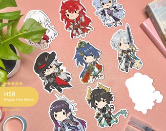 Honkai Star Sticker | Alle Physischen 5 Sterne von HSR, Wasserdichter Anime-Aufkleber, Kawaii Game Merch, HSR-Aufkleber, Videospielaufkleber