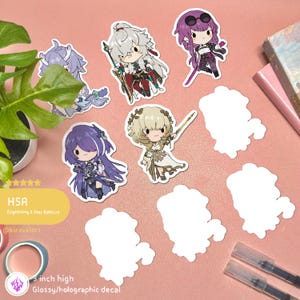 Honkai Star Rail Sticker: Lightning 5 Star HSR, Waterproof Anime Decal