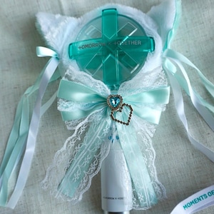 TXT Moabong Ver.1/2 Light Stick Cover | Ribbon Bow Decor | Kpop Concert Accessory | SVG Decal for TXT Lightstick