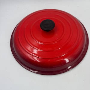 Le Creuset 32 5 Qt Cast Iron Dutch Oven Braiser Flame Orange LID ONLY