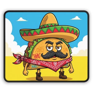 Taco Vato Gaming Mouse Pad - Desk Accessories, Gift for Gamers, Lover of Food, Office Decor, Fun Gifts for Birthdays