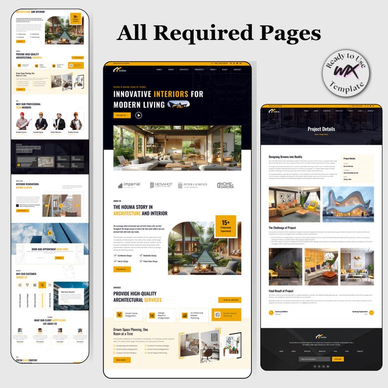 Wix Studio Interior Design Website Template | Architecture Business ...