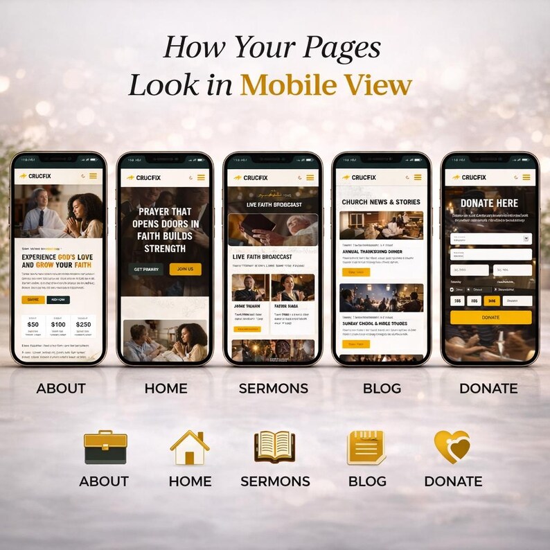 Wix Studio Church Website Template for Pastor, Ministry, Sermons