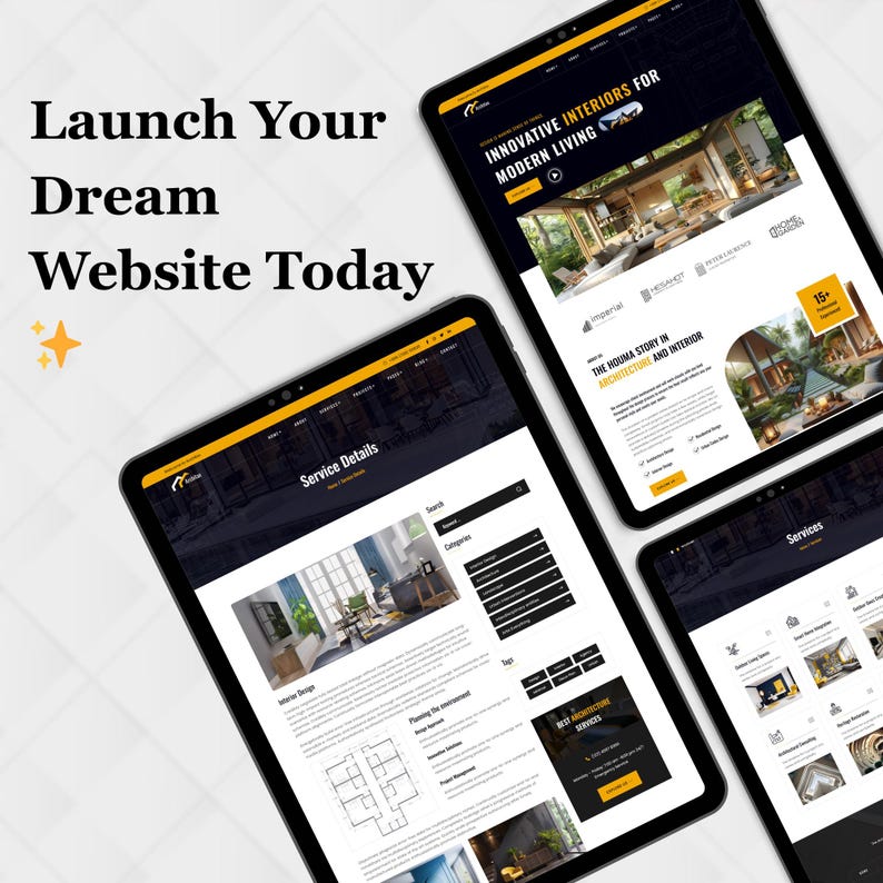 Wix Studio Interior Design Website Template | Architecture Business ...