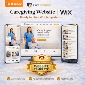 Home Gesundheit Wix Vorlage | Webseite von Caregiver, CNA & Medizintechnik