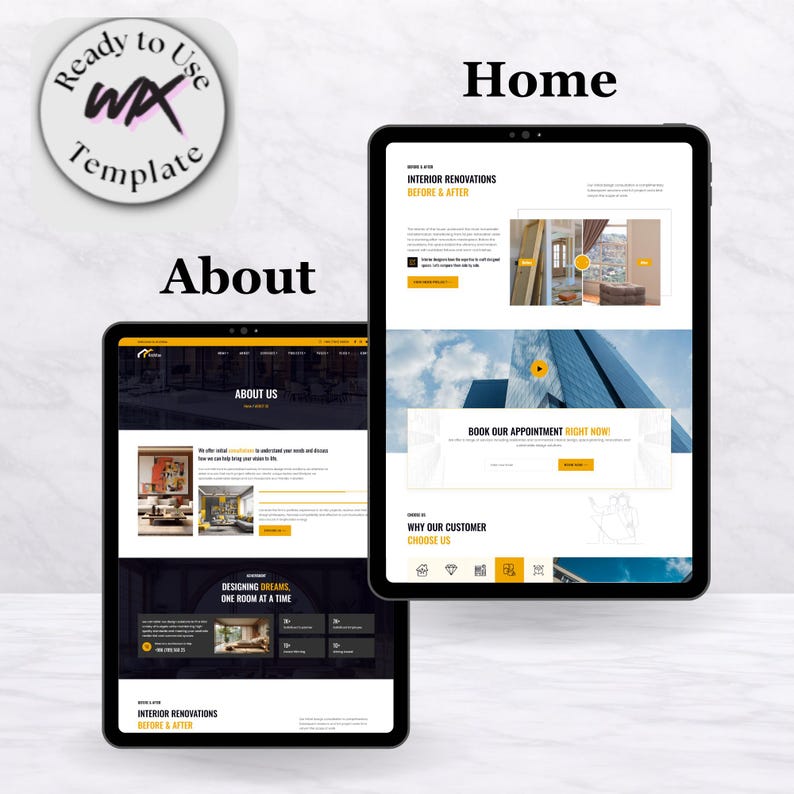 Wix Studio Interior Design Website Template | Architecture Business ...