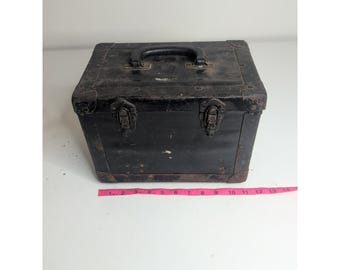 Black Bell-systeem Lineman Box Vintage 11" B 8" T 7" d