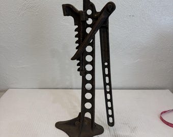 Vintage Car Floor Jack Brand Unknown 19" Brand Unknown