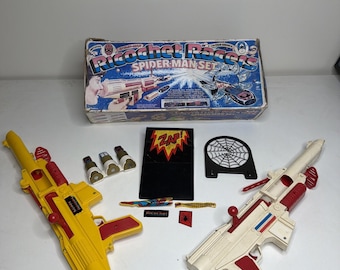 Hasbro Ricochet Racers Spider-Man Set Marvel 1976 w/ Original Box