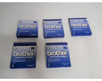 5 Genuine Brother 17020 Black Correctable Film Ribbon EM 501 511 701 750fx 811fx